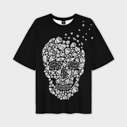 Мужская футболка оверсайз Diamond Skull