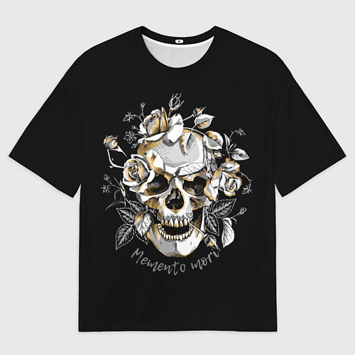 Мужская футболка оверсайз Memento Mori / 3D-принт – фото 1