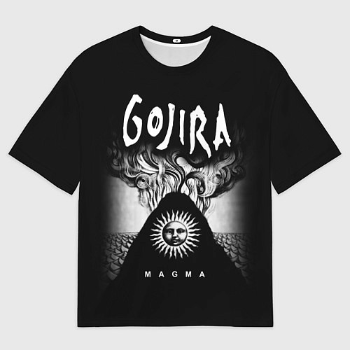 Мужская футболка оверсайз Gojira: Magma / 3D-принт – фото 1