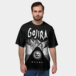 Футболка оверсайз мужская Gojira: Magma, цвет: 3D-принт — фото 2