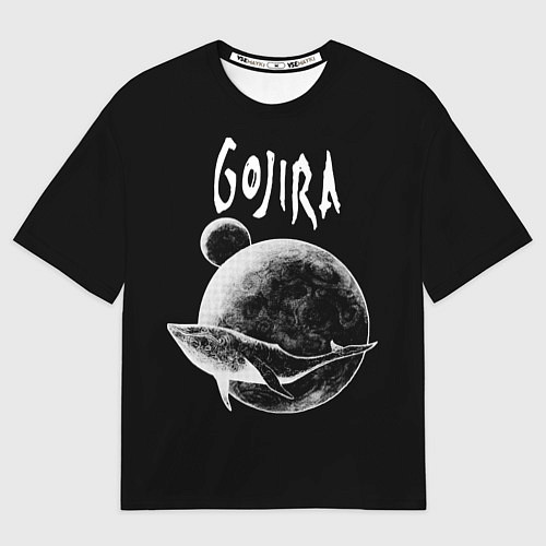 Мужская футболка оверсайз Gojira: Space / 3D-принт – фото 1