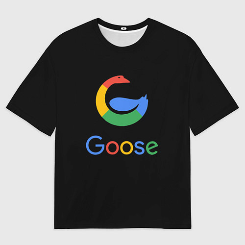 Мужская футболка оверсайз GOOSE / 3D-принт – фото 1