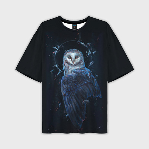 Мужская футболка оверсайз Священная сова / 3D-принт – фото 1