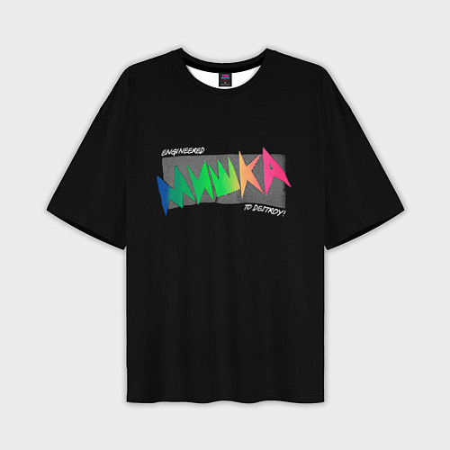 Мужская футболка оверсайз Mishka NYC x Tessa Violet / 3D-принт – фото 1