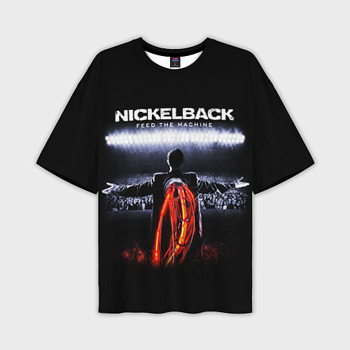 Мужская футболка оверсайз Nickelback: Feed the Machine / 3D-принт – фото 1