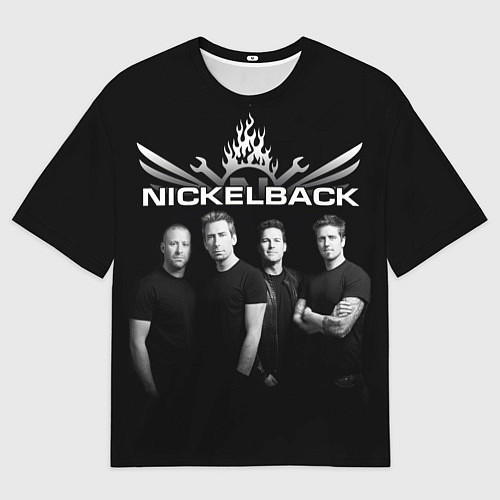 Мужская футболка оверсайз Nickelback Band / 3D-принт – фото 1