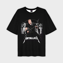 Мужская футболка оверсайз Metallica black