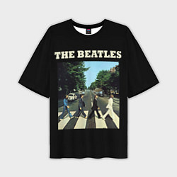 Мужская футболка оверсайз The Beatles: Abbey Road