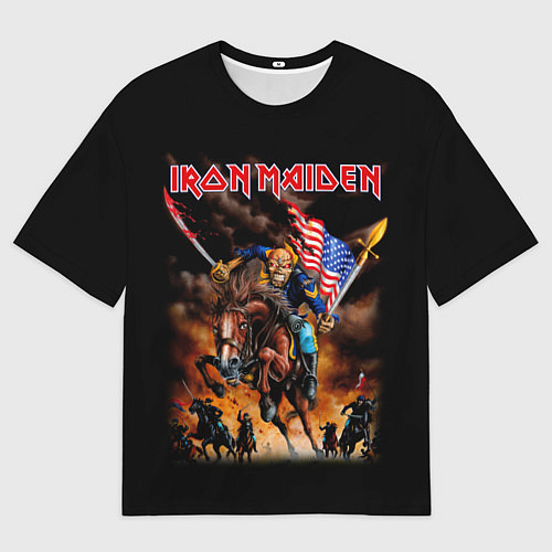 Мужская футболка оверсайз Iron Maiden: USA Warriors / 3D-принт – фото 1