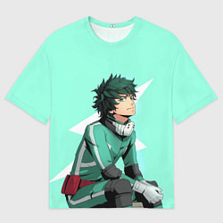 Футболка оверсайз мужская Мидория Изуку, цвет: 3D-принт