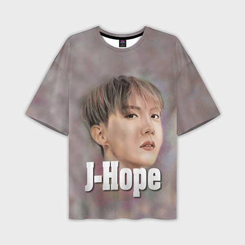 Мужская футболка оверсайз BTS J-Hope / 3D-принт – фото 1