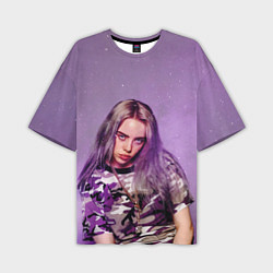 Футболка оверсайз мужская Billie Eilish: Violet Fashion, цвет: 3D-принт