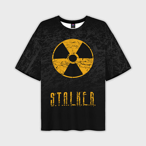 Мужская футболка оверсайз STALKER: Radioactive / 3D-принт – фото 1