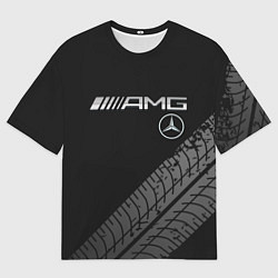 Футболка оверсайз мужская Mercedes AMG: Street Racing, цвет: 3D-принт