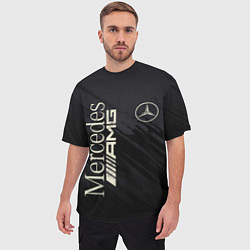 Футболка оверсайз мужская Mercedes AMG: Black Edition, цвет: 3D-принт — фото 2