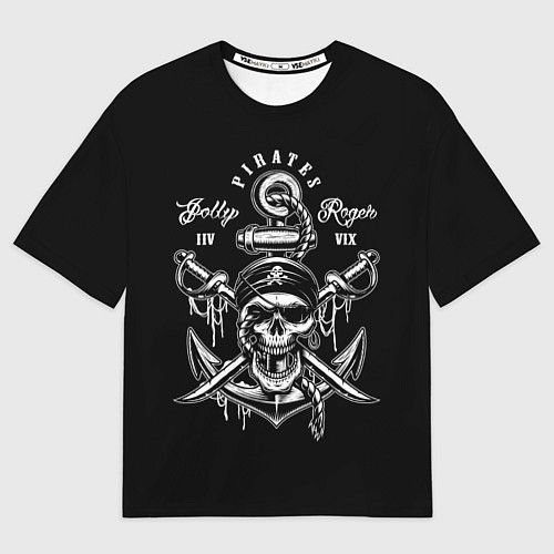 Мужская футболка оверсайз Pirates Team / 3D-принт – фото 1