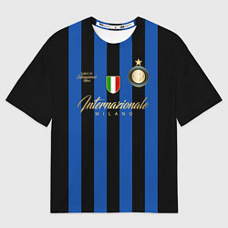 Футболка оверсайз мужская Internazionale Milano, цвет: 3D-принт