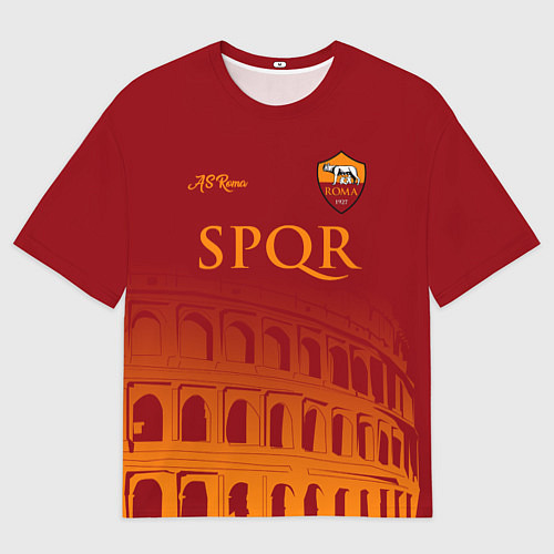Мужская футболка оверсайз Рома клуб / 3D-принт – фото 1