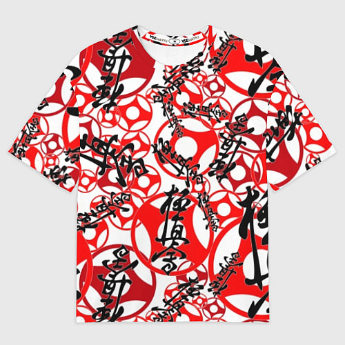 Мужская футболка оверсайз Каратэ киокушинкай - эмблемы / 3D-принт – фото 1