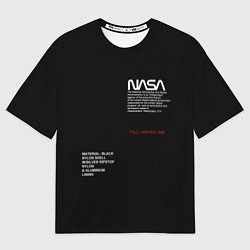 Футболка оверсайз мужская NASA, цвет: 3D-принт