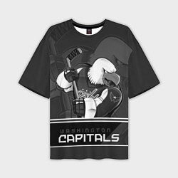 Футболка оверсайз мужская Washington Capitals: Mono, цвет: 3D-принт