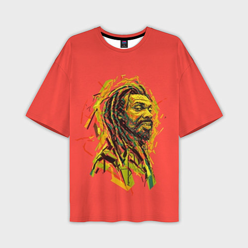 Мужская футболка оверсайз Rasta Art / 3D-принт – фото 1