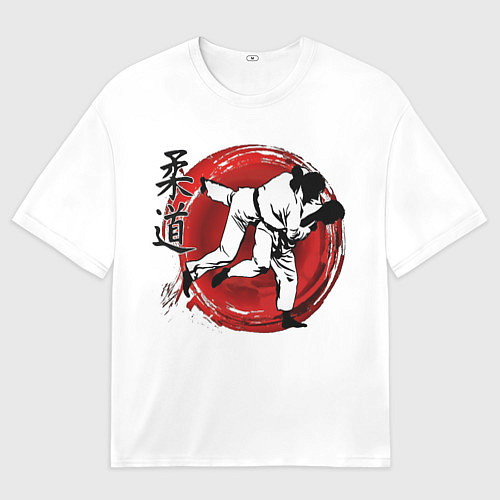 Мужская футболка оверсайз Judo: Japan / 3D-принт – фото 1