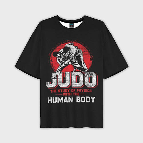 Мужская футболка оверсайз Judo: Human Body / 3D-принт – фото 1