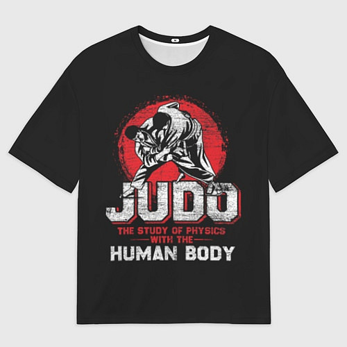 Мужская футболка оверсайз Judo: Human Body / 3D-принт – фото 1