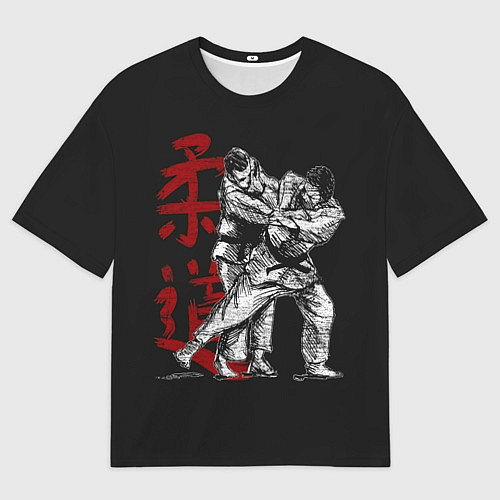 Мужская футболка оверсайз Judo / 3D-принт – фото 1