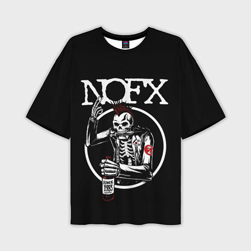 Мужская футболка оверсайз NOFX / 3D-принт – фото 1