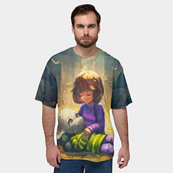 Футболка оверсайз мужская Фриск и Азриэль, цвет: 3D-принт — фото 2