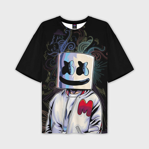 Мужская футболка оверсайз Marshmello XXX / 3D-принт – фото 1