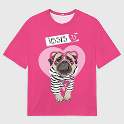 Футболка оверсайз мужская Kisses, цвет: 3D-принт