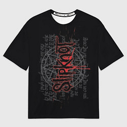 Футболка оверсайз мужская Slipknot: Pentagram, цвет: 3D-принт
