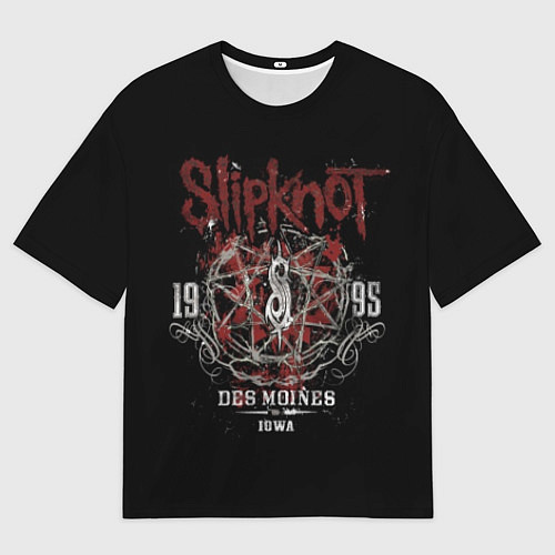 Мужская футболка оверсайз Slipknot 1995 / 3D-принт – фото 1