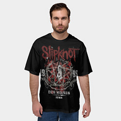Футболка оверсайз мужская Slipknot 1995, цвет: 3D-принт — фото 2