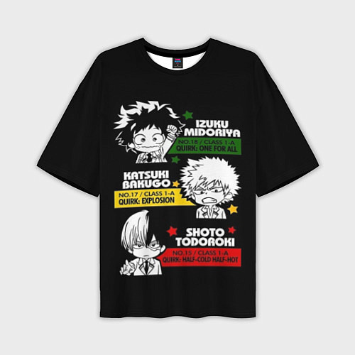 Мужская футболка оверсайз Boku no Hero Academia / 3D-принт – фото 1