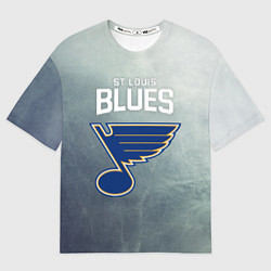 Мужская футболка оверсайз St Louis Blues