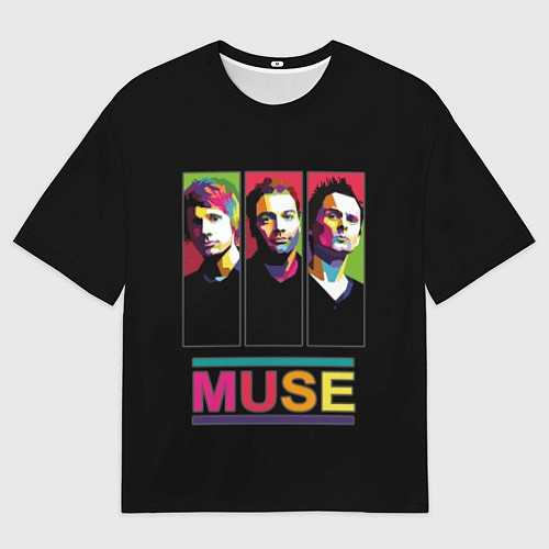 Мужская футболка оверсайз Muse pop-art / 3D-принт – фото 1