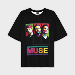 Мужская футболка оверсайз Muse pop-art