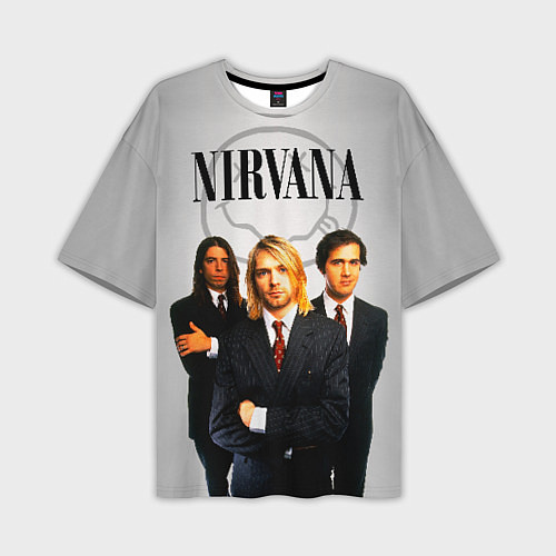 Мужская футболка оверсайз Nirvana / 3D-принт – фото 1