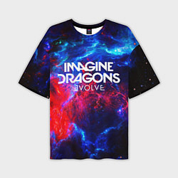 Футболка оверсайз мужская IMAGINE DRAGONS, цвет: 3D-принт