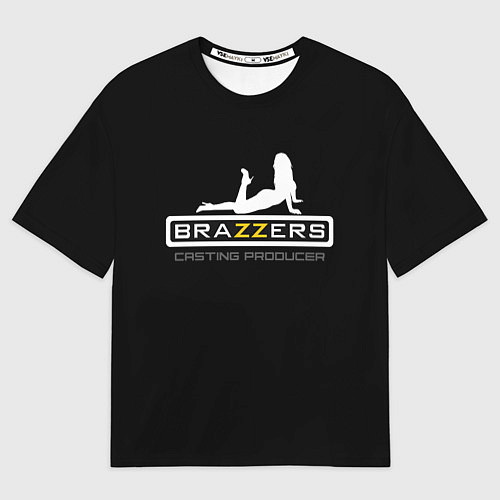 Мужская футболка оверсайз Brazzers casting producer / 3D-принт – фото 1