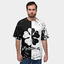 Футболка оверсайз мужская ЧЁРНЫЙ КЛЕВЕР, цвет: 3D-принт — фото 2