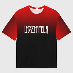 Футболка оверсайз мужская Led Zeppelin, цвет: 3D-принт