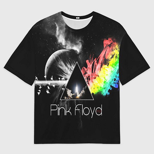 Мужская футболка оверсайз PINK FLOYD / 3D-принт – фото 1