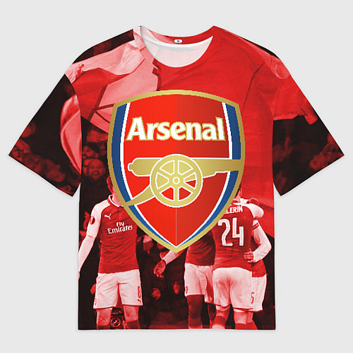 Мужская футболка оверсайз Arsenal / 3D-принт – фото 1
