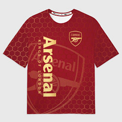 Футболка оверсайз мужская Арсенал, цвет: 3D-принт