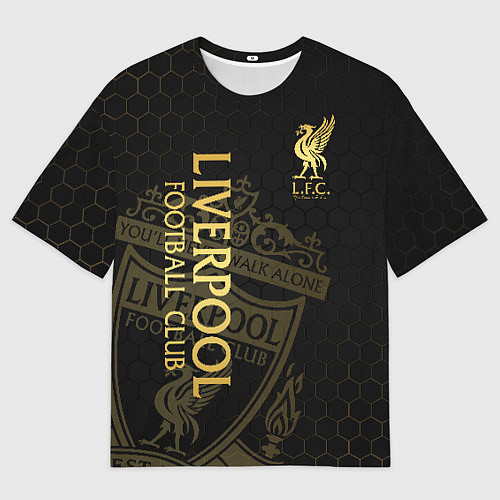 Мужская футболка оверсайз Ливерпуль / 3D-принт – фото 1